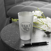 Beat Disc Golf Frosted Pint Glass, 16oz