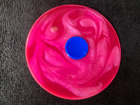 Pink/Pearl swirl blue button Spini
